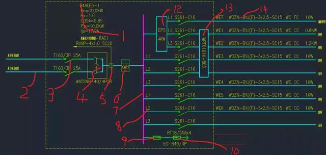 防爆配电箱系统图